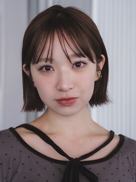 ガーデンヨコハマエスト(GARDEN YOKOHAMA est) ボブ ダークアッシュ 似合わせカット 大人ガーリー 外ハネ