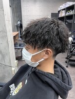 ラン バイ ラテ(LAN by LATTE) メンズ波打ちツイスパ