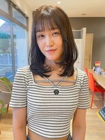 アンドファインヘアービューティー(AND FINE hair beauty)&nbsp;ミディアムレイヤー＆透明感オリーブ