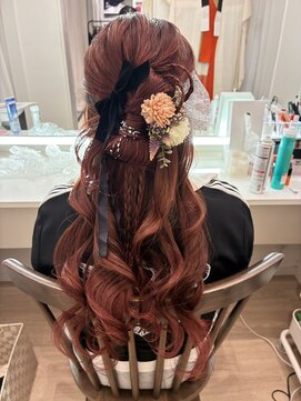 アトリエ木下 日吉店 リボンハーフアップ
