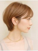 20代30代40代◎耳かけ小顔ショートボブ◎白髪ぼかし
