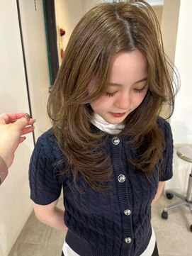 ニコフクオカヘアーメイク(NIKO Fukuoka Hair Make) 【NIKO】ブリーチなしダブルカラー.福岡ベージュ.ハッシュカット