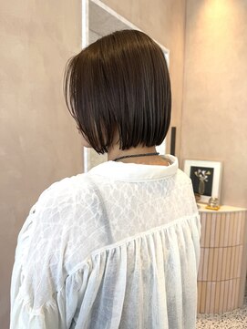 オン キャナルシティ博多前店(on) 【晴音】ミニボブ/グレージュ/ショート/40代
