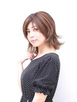 ヘアーメイク ツインズストリート(Hair Make TWINS street)&nbsp;エアリーな外ハネ小顔ミディ