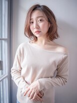 ソワン ド ブランシュ ライフ 八戸ノ里店(Soin de Blanche LIFE)&nbsp;ボブレイヤーヘアスタイル×ブラウンベージュカラー◎40代50代