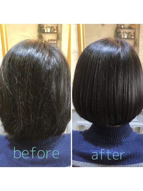 ヘアアップデートver2の艶改善コース