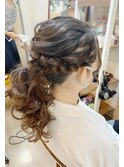 お呼ばれポニーアレンジ【ヘアセット/立川/立川南/八王子】
