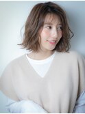 ハーブカラーラフニュアンスミディアムボブr大宮20代30代40代