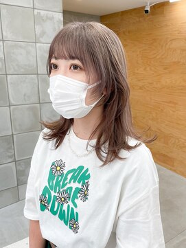 テトヘアー(teto hair) ミルクティベージュ　ラベンダーグレージュ　ブリーチカラー