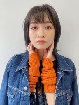 エマエコル(Emma ecole) Emma ecole ナチュラル透明感ブラウンカラー×外はねボブ by木村