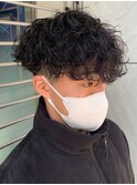 ツイストスパイラルパーマツイストパーマメンズマッシュパーマ