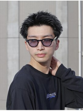 ガズル ハラジュク(GUZZLE HARAJUKU) ソフトツーブロックビジネスベリショ束感刈り上げソフトツイスト