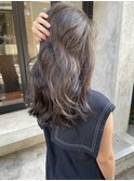 【松本咲花】ブリーチなしココアグレージュ/韓国透明感カラー