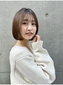 シースルーバングの大人ボブ【銀座/有楽町】30代40代50代