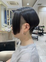 アッシュ 仙川店(Ash)&nbsp;40代縮毛矯正ツーブロック 刈り上げ グラデーション前下がりボブ