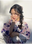 浴衣ヘア 浴衣ヘアメイク 夏まつり 花火大会