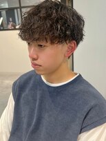 メンズ波巻きスパイラルパーマ　名古屋駅/名駅/メンズ