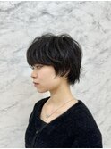 マッシュショート×ゆるふわパーマ