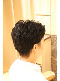 ビジネスツーブロ×パーマ