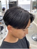 熊本メンズパーマ センターパート ニュアンス MEN'S HAIR