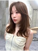 レイヤーカットインナーカラーイヤリングカラー色落ち綺麗表参道