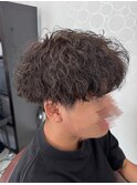 波巻きパーマ