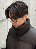 センターパート/刈り上げ/マッシュ/メンズ/パーマ