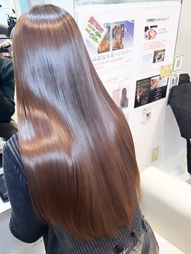 ケアウメダ(CARE UMEDA) 【髪質改善】eclat color ロング 徳田圭吾