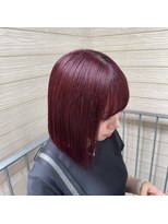 アン ブリーチ 大宮駅東口店(UN BLEACH)&nbsp;ブリーチ1回 ワインレッドカラー