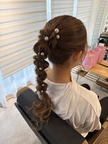 キッカ(kicca)&nbsp;【kicca 】ロング×編み下ろしポニー