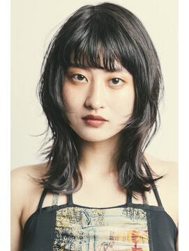 プレデフリュー 北白川本店(PUREE de FLEURS) 癖を活かした黒髪セミロング