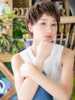 カバーヘア イヴ 戸頭店(COVER HAIR EVE)&nbsp;大人かわいいくせ毛風ハイライト束感ショートc720代30代40代