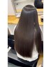 【縮毛矯正】髪質改善美髪矯正+トリートメント+カット ¥22000