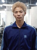 ラベル 渋谷(LAVEL)&nbsp;スパイキーショート/ブロンド/ブリーチカラー/抜きっぱなし