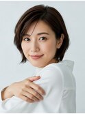 川越/ショート/ボブ/ハイライト/白髪ぼかし/白髪染め