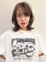 カナン(CANAAN)&nbsp;ミディアムレイヤーカット×ウォームベージュ