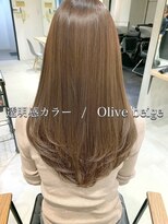 アイヴィ 表参道(IVY) 【透明感カラー】オリーブ×ベージュ 顔周りカット レイヤー