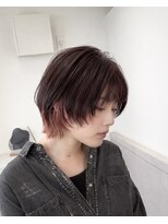 スイ(suiw) 暖色系ハイライト小顔レイヤーボブ【suiw】昭和町/天王寺/阿倍野