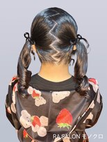 アールエーサロン モノクロ 虎ノ門(RA SALON モノクロ) 【推し活ヘアメ】髪リボンツイン
