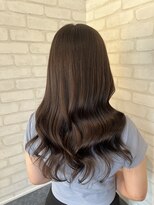ルノン フィージュ(LUNON fieju)&nbsp;黒髪クラゲヘアーオリーブグレー小顔ココアベージュ