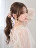 【横顔美人】盛れる顔周りカット＋ケアカラー＋幹細胞トリートメント