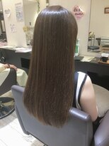 ヘアーメイク ブランニュー 東生駒店(hair make Brand new) ラインカラー＋透明感オリーブグレージュ