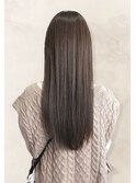 20代30代40代髪質改善カラーアッシュベージュ艶感ストレート