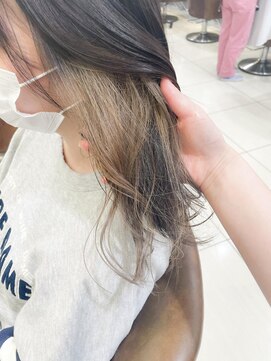 ネオリーブアイム 横浜西口店(Neolive aim) インナーカラー グレージュ 【横浜】