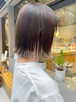 ボンド 三軒茶屋(Bond)&nbsp;縮毛矯正パツっとボブ × ショコラアッシュ[三軒茶屋]