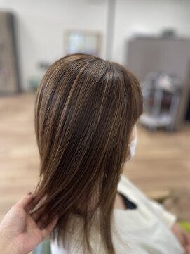 クール(coeur) 白髪ぼかし×ハイライト