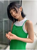 【 ウルフレイヤーボブ × オリーブグレージュ 】 浅野美紀
