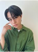 メンズ韓国ヘアー　センターパート/10代20代30代