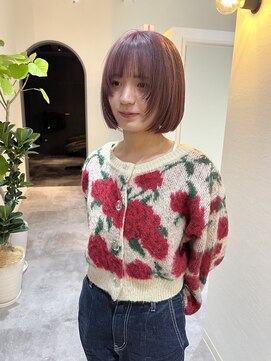 エハプラスマウナ(Eha+MAUNA) 【ブリーチありなし】ピンクボブ