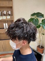 ヘアリゾート エーアイ 原宿(Ai for men) メンズ ショートマッシュ×ツイストスパイラル カラー/パーマ